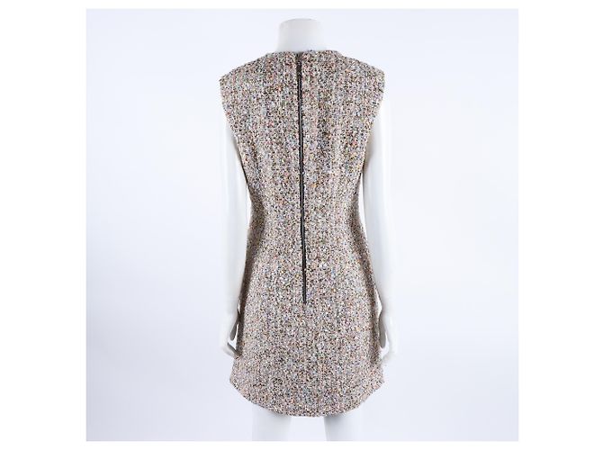 Vestido sin mangas de tweed Louis Vuitton Multicolor - vista 3
