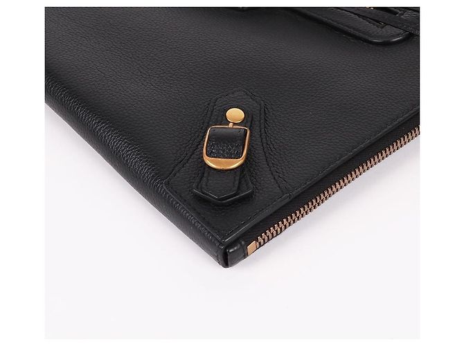 Balenciaga Clutch Neo Classic nera Nero - vista 10