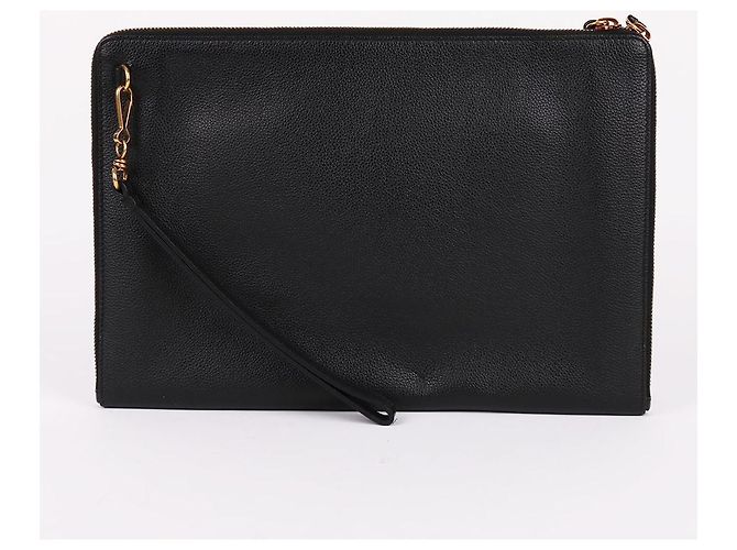 Balenciaga Clutch Neo Classic nera Nero - vista 5
