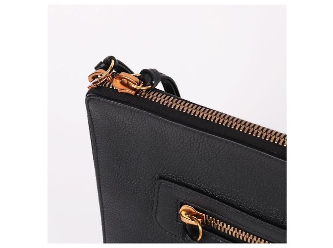 Balenciaga Clutch Neo Classic nera Nero - vista 6