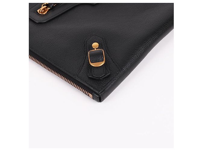 Balenciaga Clutch Neo Classic nera Nero - vista 9