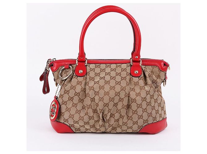 Gucci Tote e Borsa a Spalla Suki Medium Rosso - vista 2