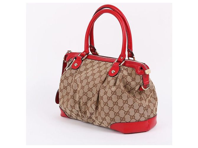 Gucci Tote e Borsa a Spalla Suki Medium Rosso - vista 3