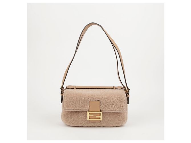 Fendi Borsa Tote e Borsa a Spalla Baguette Multi in agnello rosa - vista 3
