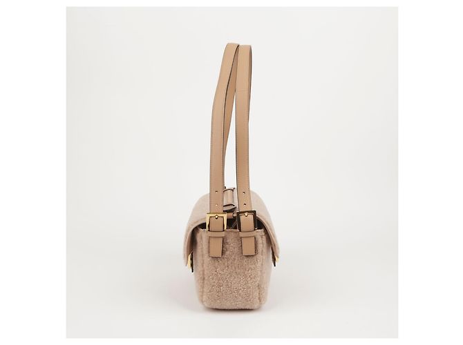 Fendi Borsa Tote e Borsa a Spalla Baguette Multi in agnello rosa - vista 4