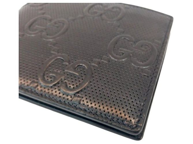 Gucci Black Embossed Jumbo Wallet Leather for Men - view 5