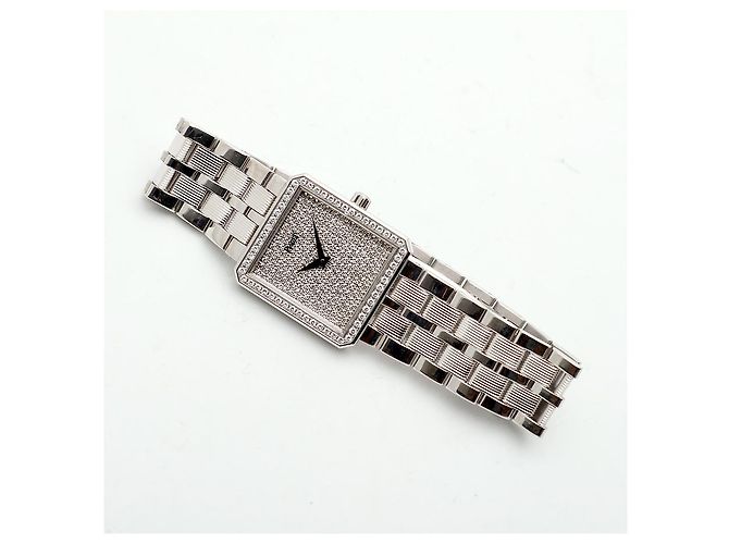 Piaget Protocol Herrenuhr Groß Weißgold Diamant Pavé Vintage - Ansicht 18