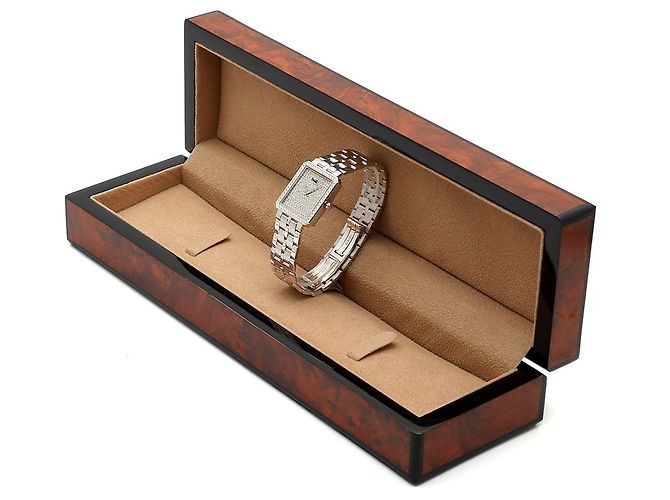 Piaget Protocol Herrenuhr Groß Weißgold Diamant Pavé Vintage - Ansicht 26
