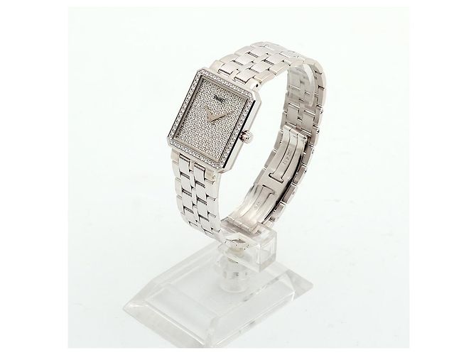 Piaget Protocol Herrenuhr Groß Weißgold Diamant Pavé Vintage - Ansicht 4