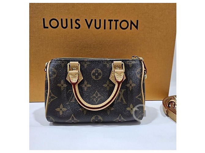 Louis Vuitton Borsa a tracolla Nano Speedy Multicolore - vista 10