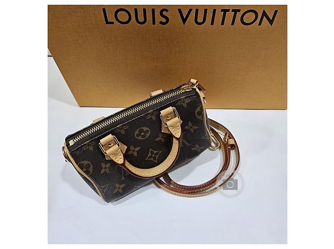 Louis Vuitton Borsa a tracolla Nano Speedy Multicolore - vista 11