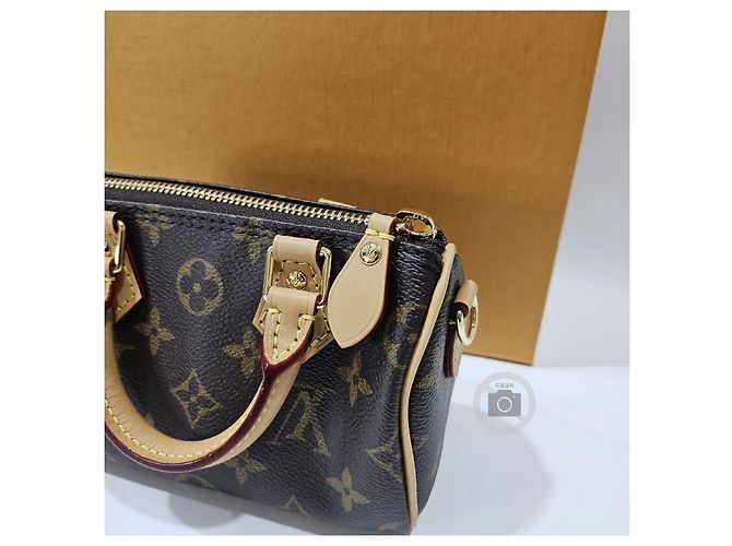 Louis Vuitton Borsa a tracolla Nano Speedy Multicolore - vista 5