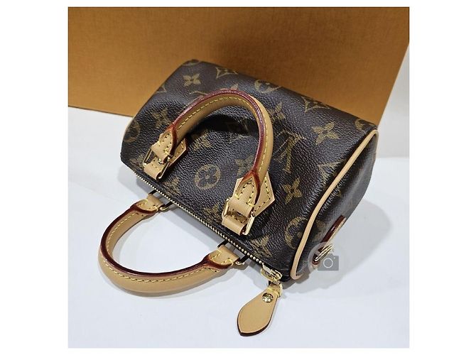 Louis Vuitton Borsa a tracolla Nano Speedy Multicolore - vista 6