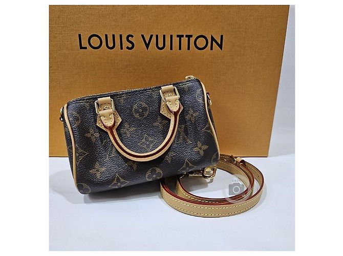 Louis Vuitton Borsa a tracolla Nano Speedy Multicolore - vista 8