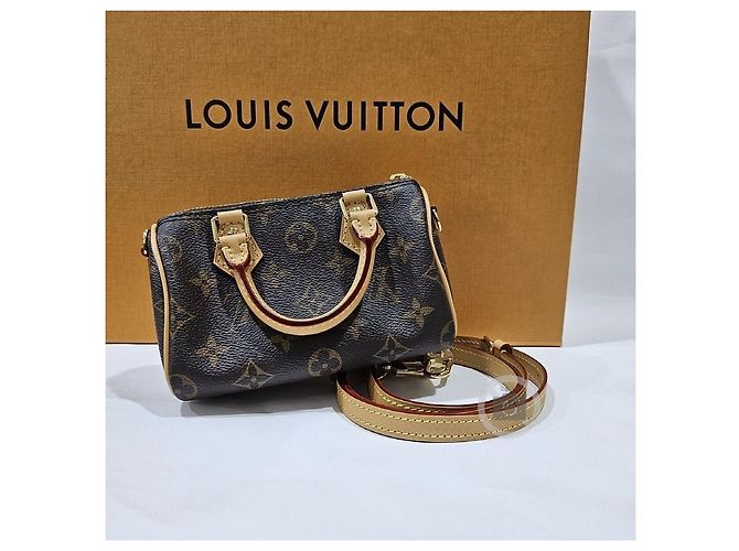 Louis Vuitton Borsa a tracolla Nano Speedy Multicolore - vista 9