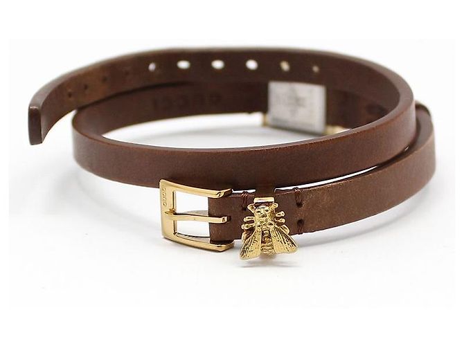 Gucci Reloj de cuarzo cuadrado de doble correa, chapado en oro Castaño - vista 6