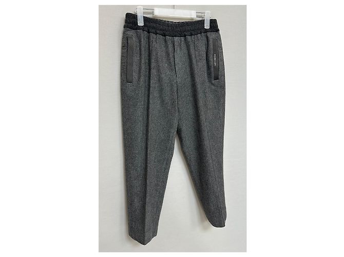 Moncler Flanellhose mit elastischem Bund Schwarz - Ansicht 3