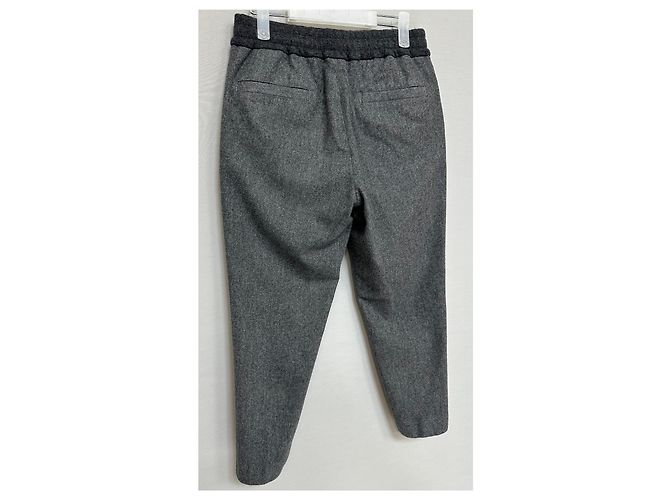 Moncler Flanellhose mit elastischem Bund Schwarz - Ansicht 6