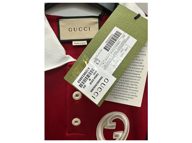 Gucci Technisches Jersey-Poloshirt-Kleid Rot - Ansicht 7