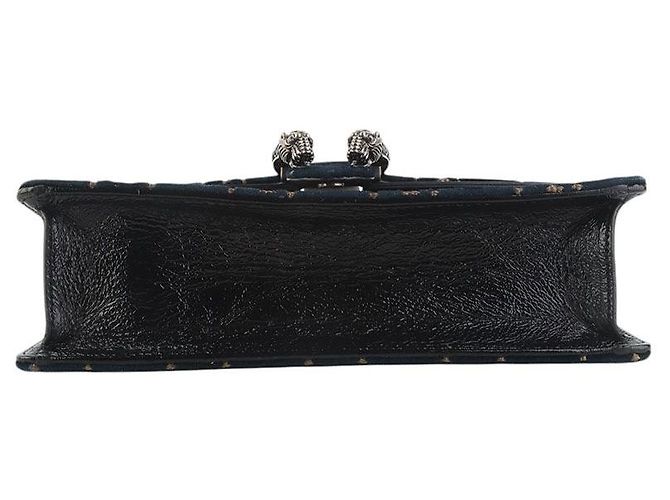 Gucci Piccola borsa a tracolla Dionysus in velluto con catena Nero - vista 6