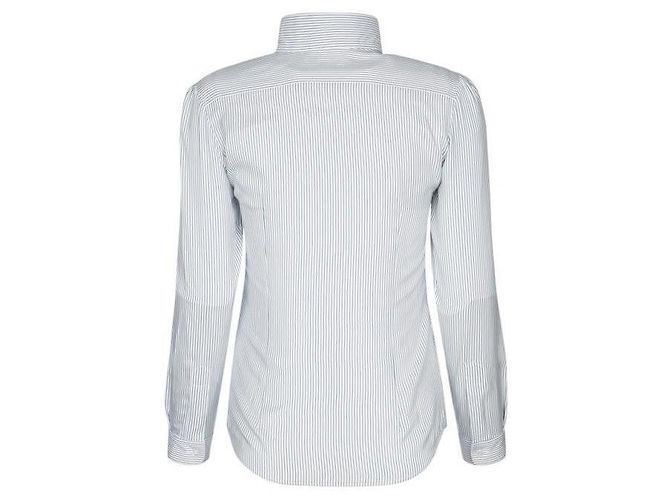 Céline Camicia Mia Lavalier in seta a righe - vista 5