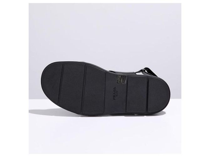 Prada Sandali in pelle nera Nero - vista 6