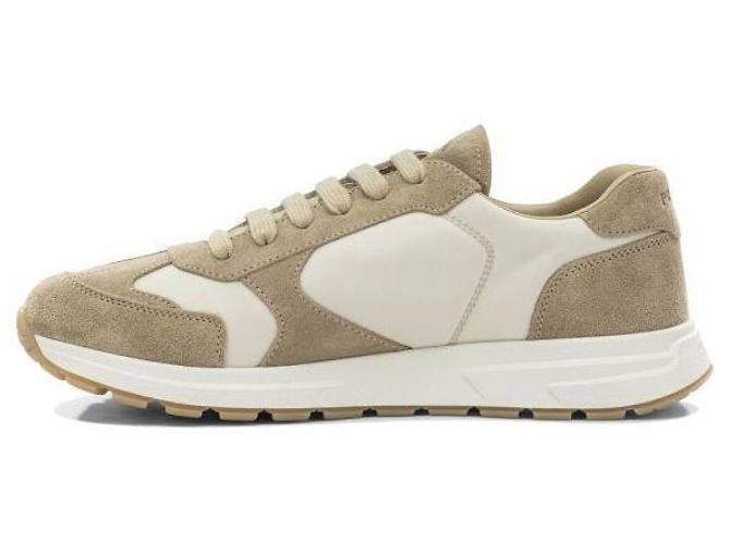 Prada Sneakers Fracs in scamosciato e re-nylon Bianco - vista 5