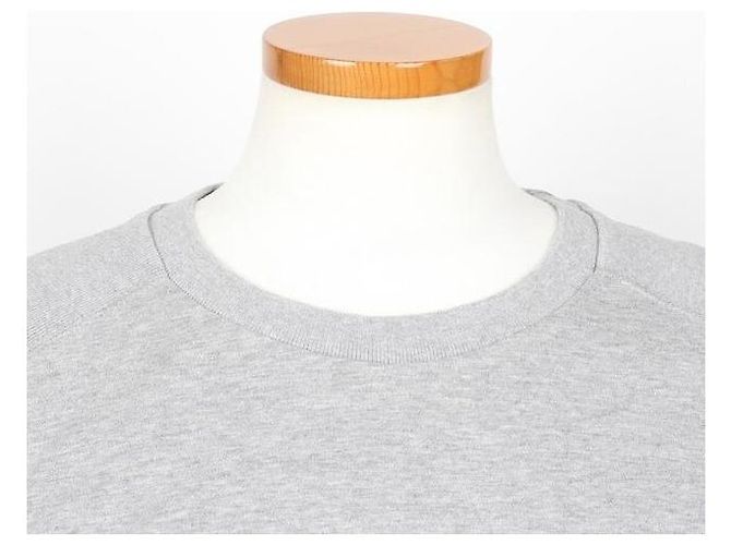 Thom Browne Baumwoll-T-Shirt mit diagonalem Armband und kurzen Ärmeln Grau Braun - Ansicht 5