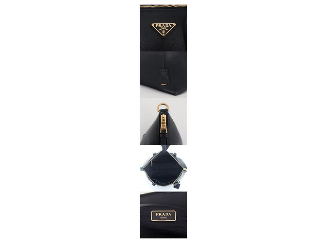 Prada Borsa Tote Saffiano a due vie Nera Nero - vista 3