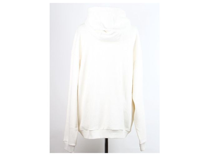 Gucci Kapuzenpullover aus Baumwolljersey Off White XL Weiß - Ansicht 3