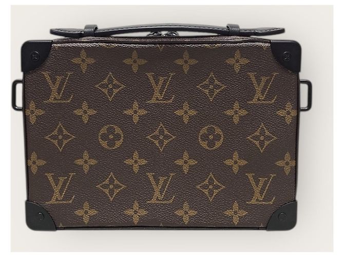 Louis Vuitton Borsa Messenger Soft Trunk con Manico Monogram Marrone - vista 6