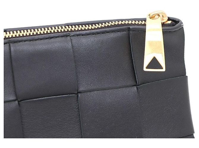 Bottega Veneta Clutch Large Intrecciato Cassette Nero - vista 4