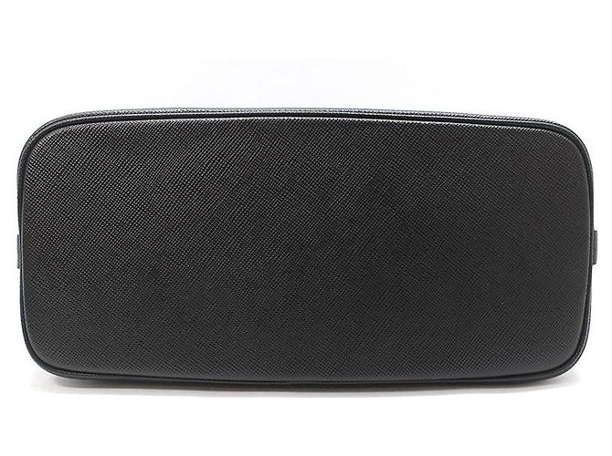 Prada Borsa a tracolla Martini Medium in Saffiano nero con finiture dorate - vista 5
