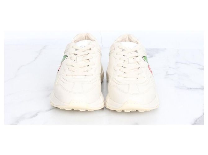 Gucci Sneakers con logo Apple in ottone Bianco - vista 5