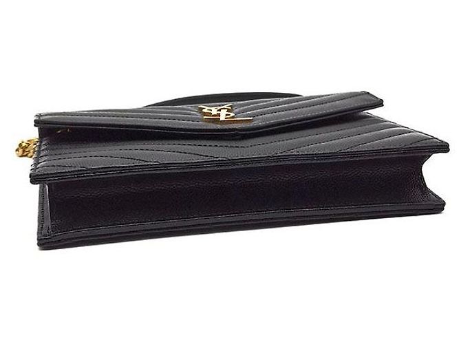 Saint Laurent Borsa a tracolla con catena a bustina monogramma Nero - vista 7