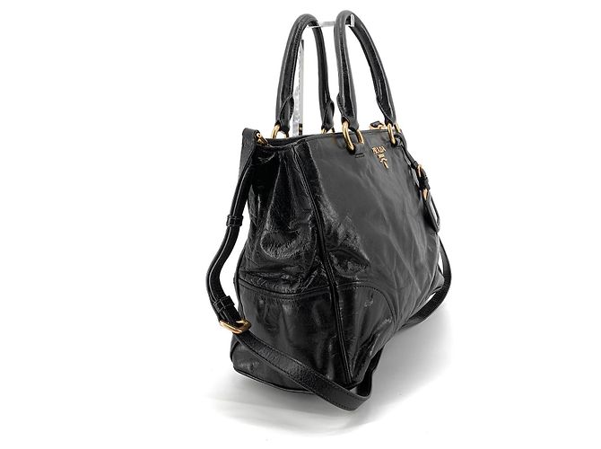 Prada Sac cabas et sac à bandoulière Vitello Shine Way Noir - vue 4