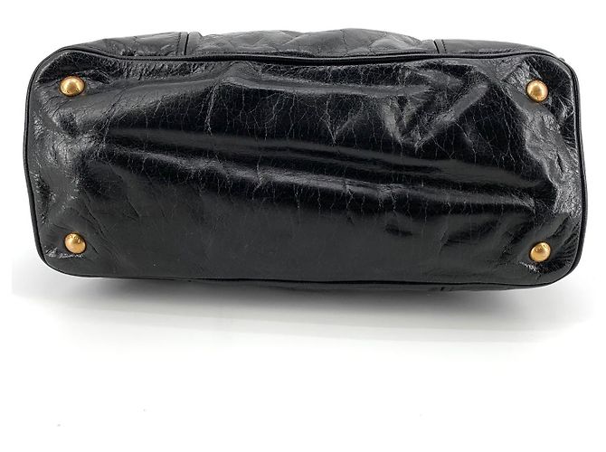 Prada Sac cabas et sac à bandoulière Vitello Shine Way Noir - vue 6