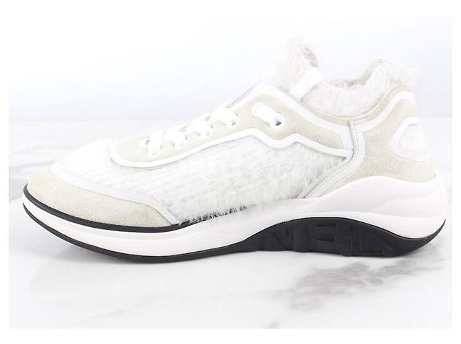 Chanel Strick-Sneaker Weiß - Ansicht 6