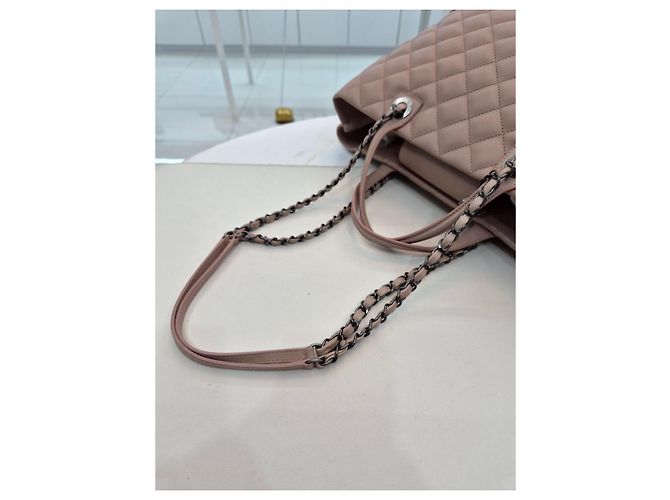 Chanel Borsa shopper in pelle di agnello della serie borsa a tracolla Rosa - vista 18