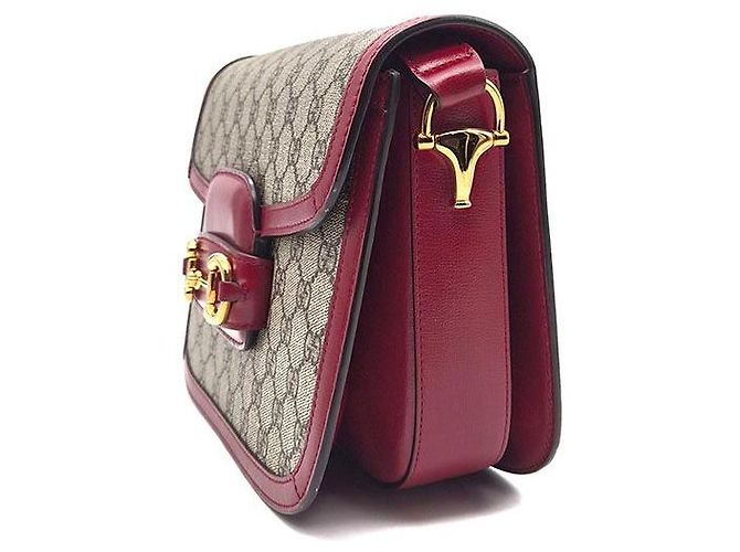 Gucci Borsa a Spalla Horsebit Rosso - vista 2