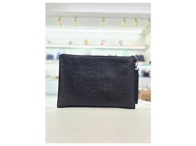 Dior Pochette Clutch Gravity da uomo Nero - vista 6