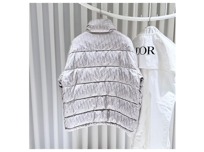 Dior Oblique Steppjacke Silber - Ansicht 6