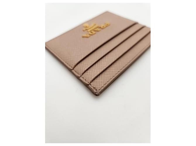 Prada Tarjetero Saffiano Naranja - vista 11