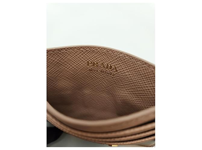 Prada Tarjetero Saffiano Naranja - vista 14
