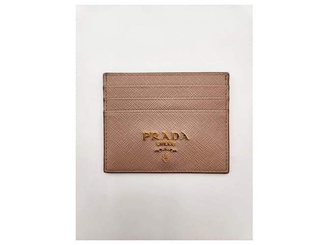 Prada Tarjetero Saffiano Naranja - vista 4