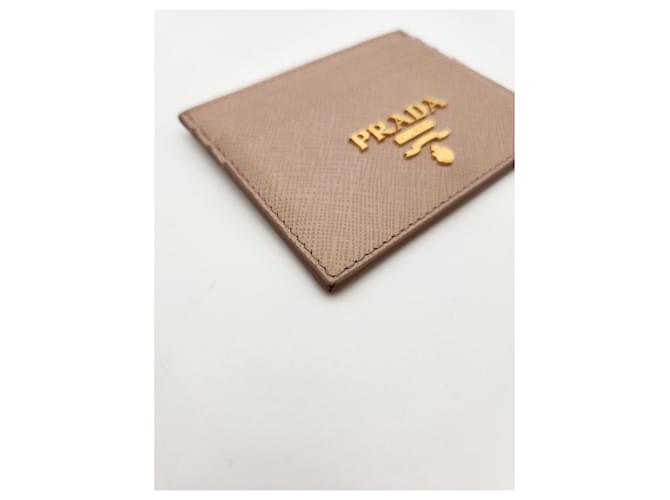 Prada Tarjetero Saffiano Naranja - vista 7