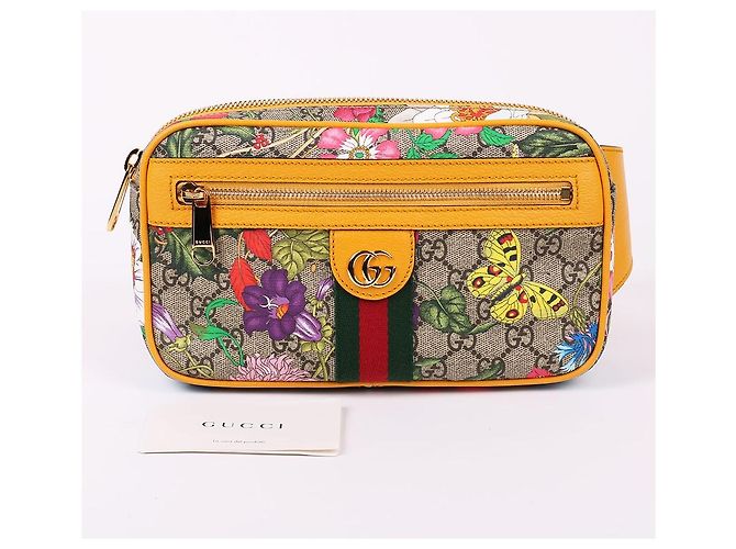 Gucci Borsa a tracolla floreale gialla Giallo - vista 13