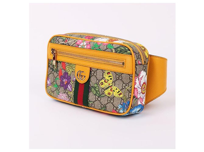 Gucci Borsa a tracolla floreale gialla Giallo - vista 3