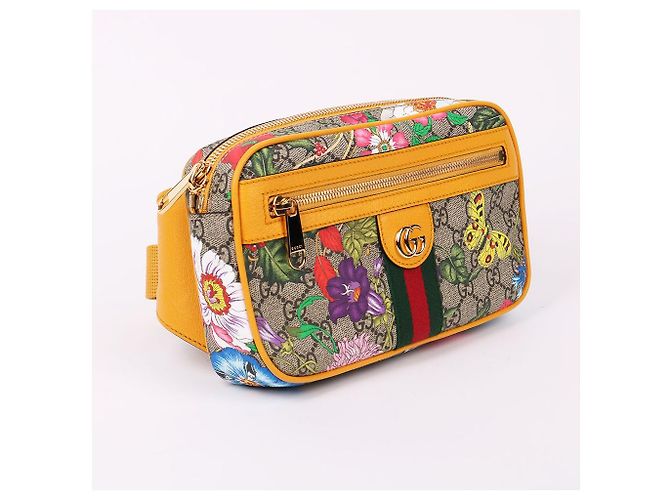 Gucci Borsa a tracolla floreale gialla Giallo - vista 4