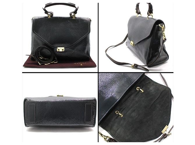 Mulberry Borsa a tracolla Nili in vernice grigio scuro e oro Marrone - vista 5